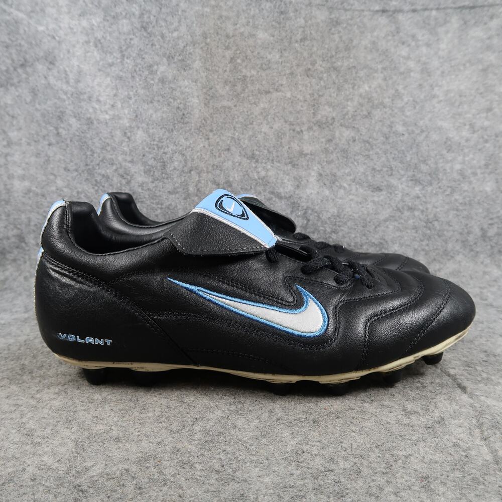 Nike Shoes Womens 9 Soccer Cleats Volant FG-E Black Leather Lace Up Low Athletic